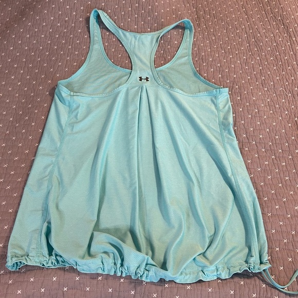 Under Armour Women’s Aqua HeatGear Tank with Drawstring Bottom Size M - Picture 2 of 4